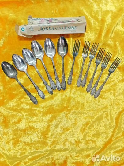 Ложки Вилки мельхиоровые СССР