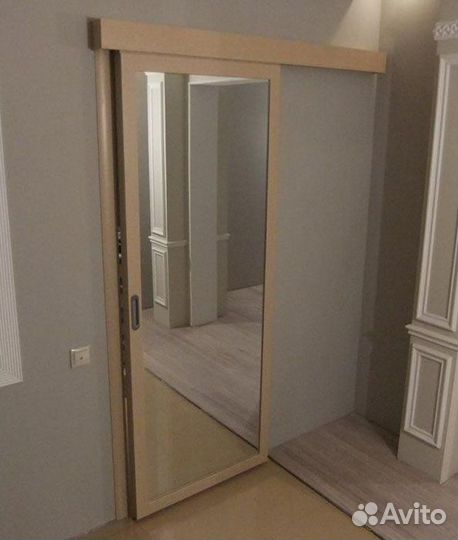 Двери купе с зеркалом