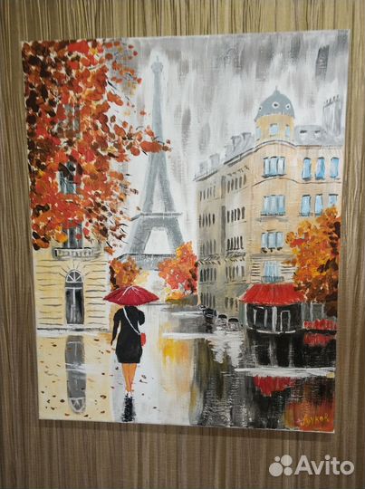 Картина маслом на холсте акрил