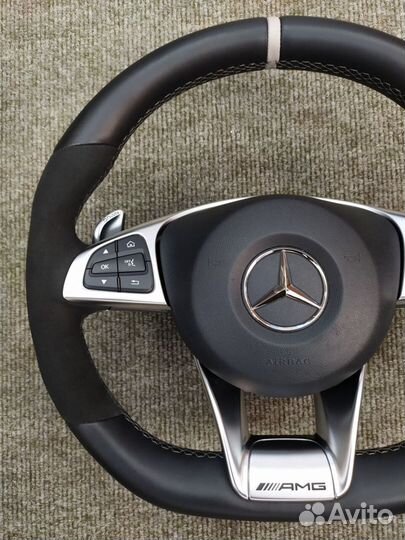 Руль AMG 6.3 на Mercedes GLC X253 С253 C W205