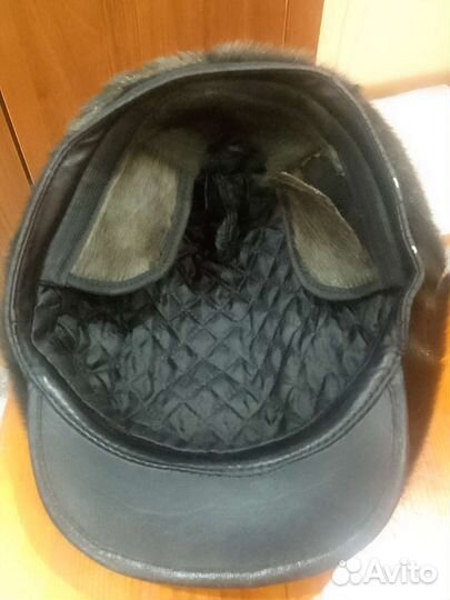 Меховая мужская кепка нерпа р-р59-60