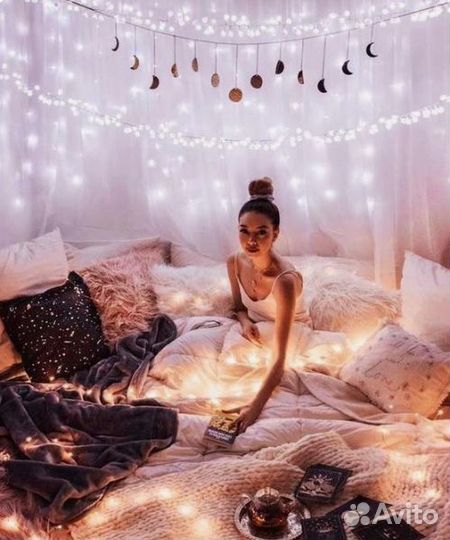 Гирлянда светодиодная штора, нить