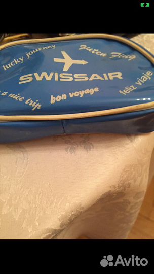 Swissair винтажные косметичка