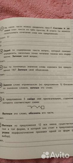 Рабочая тетрадь по русскому языку впр