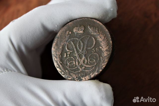 5 Копеек 1758 Елизавета П. 55.4гр. тяжеловес Тверь