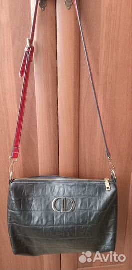 Сумка женская натуральная кожа черная