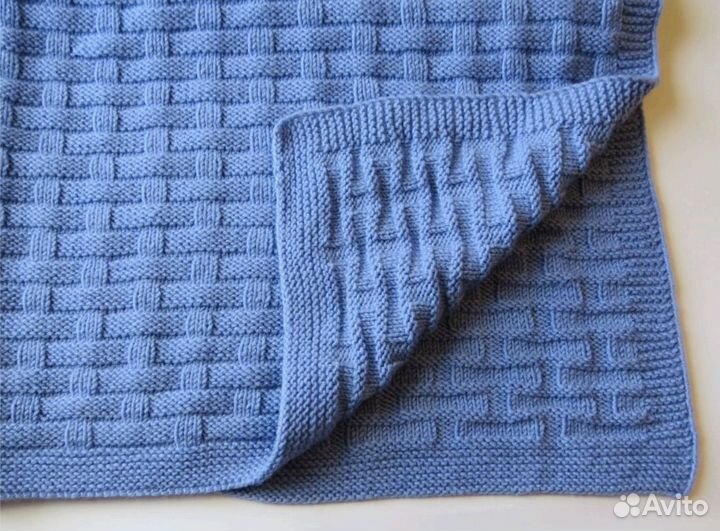 Плед детский вязаный