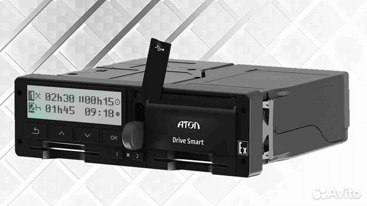 Автомобильный тахограф Atol, с скзи