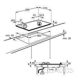 Газовая варочная панель 4 конфорки новая