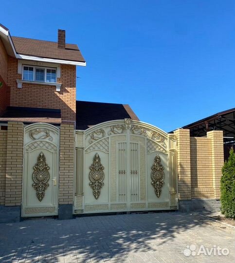 Ворота кованые ажурные
