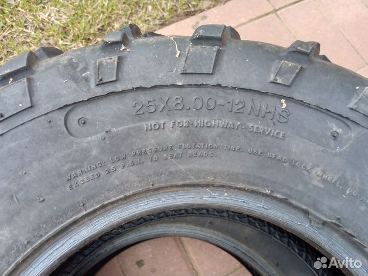 Шины для квадроцикла 25. 8. 12