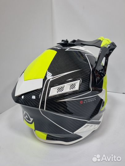 Acerbis steel carbon White/Yellow, XL