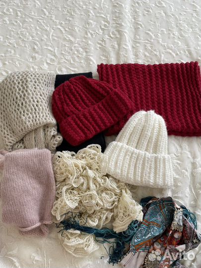 Шарф шапка хомут платок