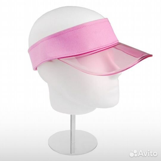 Летний женский козырек от солнца, цвет розовый