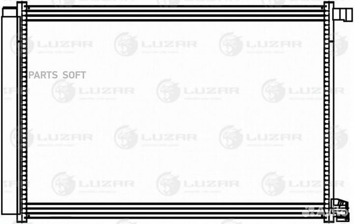 Luzar lrac1514 Радиатор кондиционера