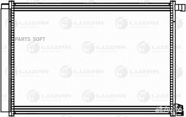 Luzar lrac1514 Радиатор кондиционера