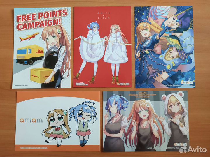 Аниме открытки Amiami