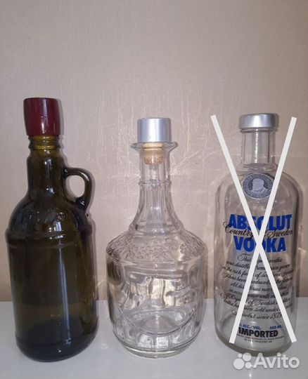 Штоф, графин стеклянный