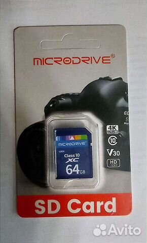 Карта памяти sd 64 gb