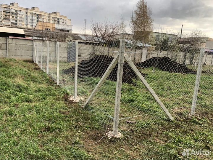 Забор из сетки Рабица