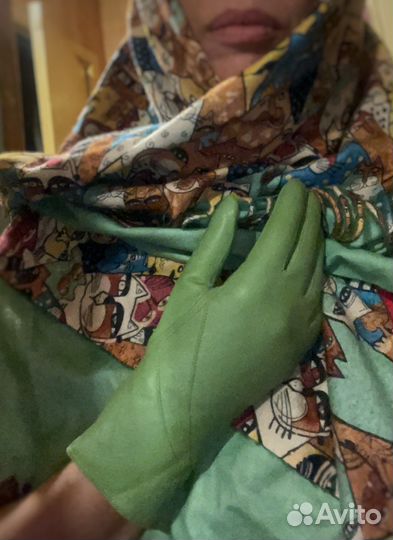 Кожаные перчатки