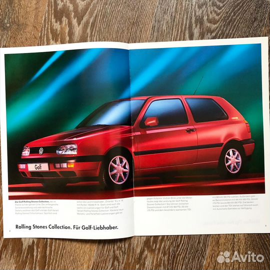 Дилерский буклет Volkswagen Golf Rolling Stones