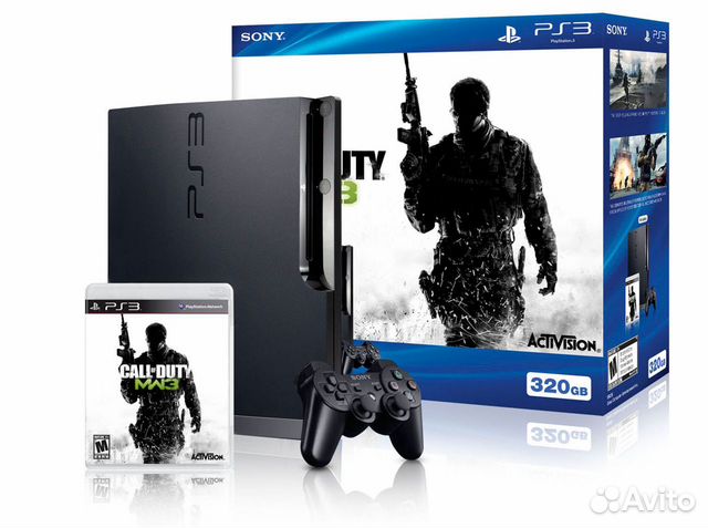 PS3 Playstation 3 sony PS3 Slim + 40 игр MK FIFA объявление продам