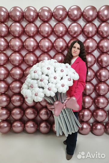 Цветы из шариков, букеты,крафт букеты