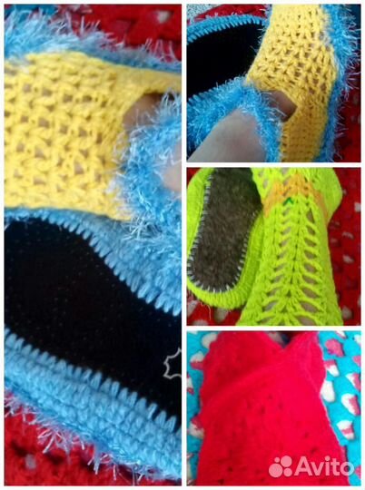 Тапочки вязаные