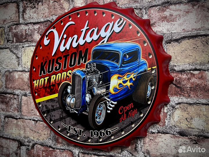 Декор на стену Vintage Hod Rods