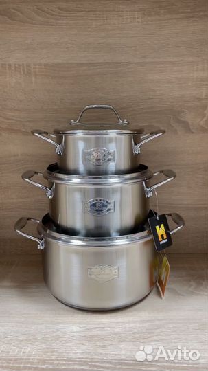 Набор кастрюль из нержавеющей стали