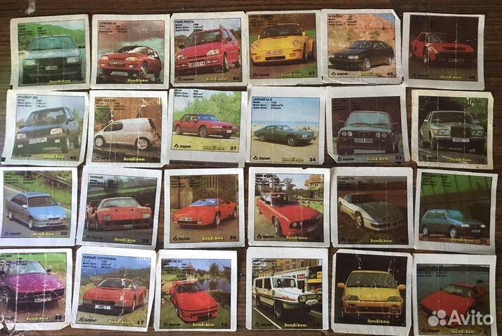 Вкладыши от жвачек 90 х