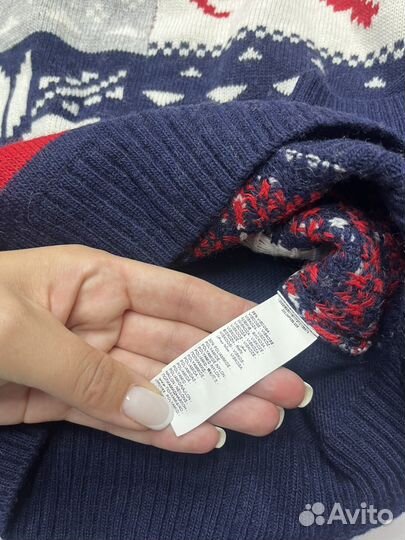 Свитер новогодний для мальчика 122