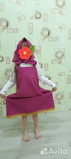 Кастюм маши,белочки и шляпа грибок