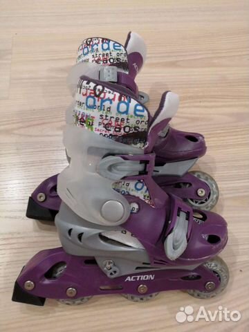 Роликовые коньки детские раздвижные