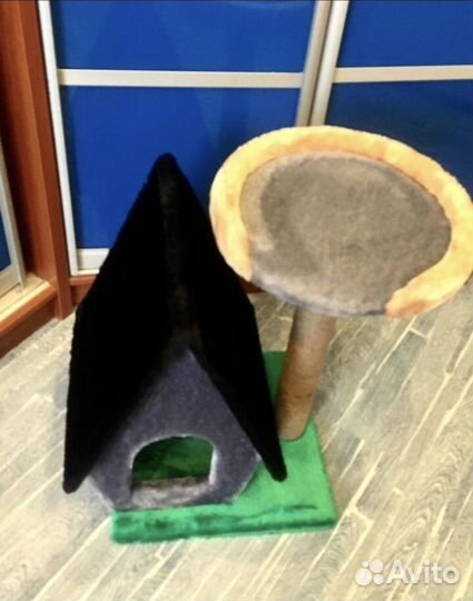 Домик для кошки с когтеточкой