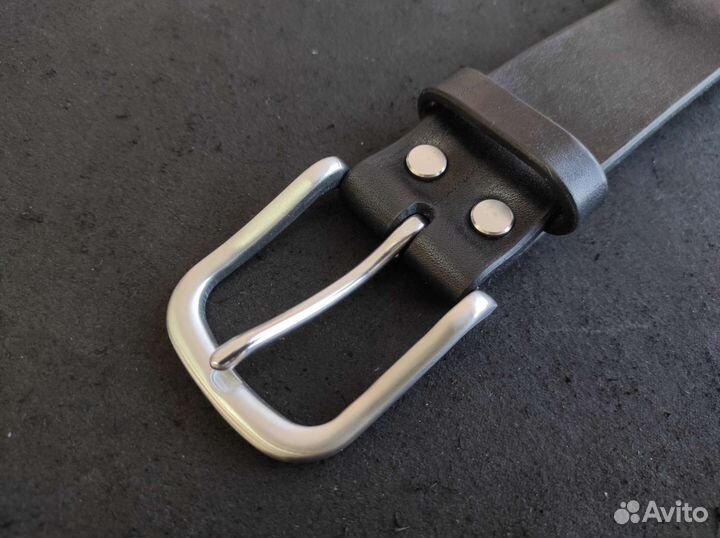 Ремень брючной из натуральной кожи ручная работа