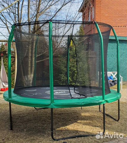 Уличный батут с сеткой