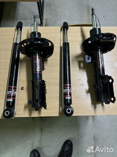 Стойки с занижением комплек на hyundai solaris 2