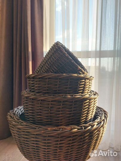 Кашпо из ротанга