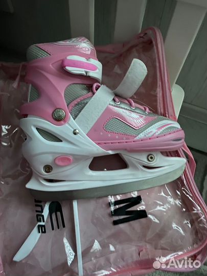 Коньки хоккейные детские раздвижные