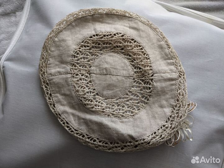 Панама-берет лён