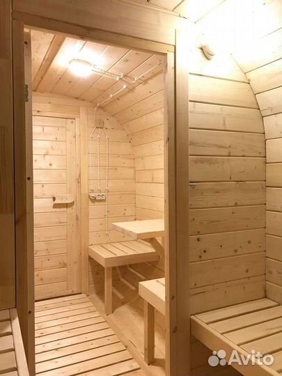 Баня бочка Квадро