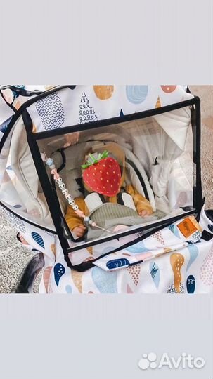 Дождевик на коляску универсальный