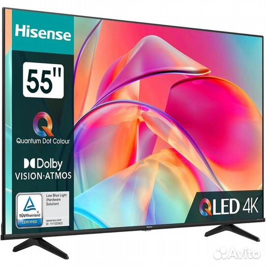 Телевизор Hisense 55E7KQ черный