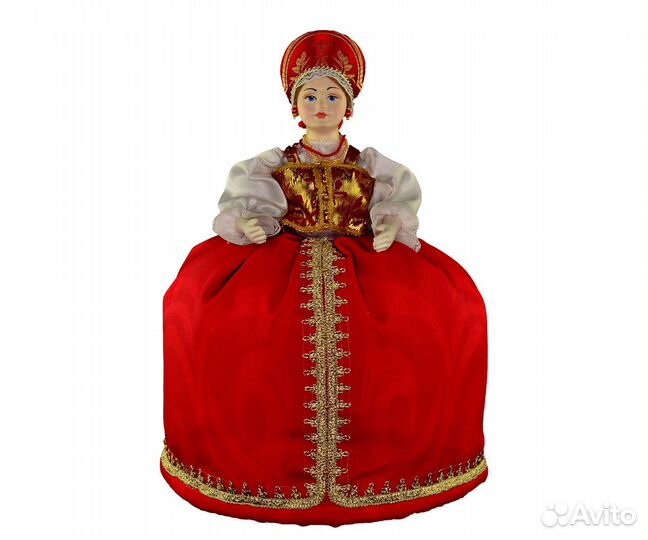 Кукла подарок красная грелка на заварочный чайник