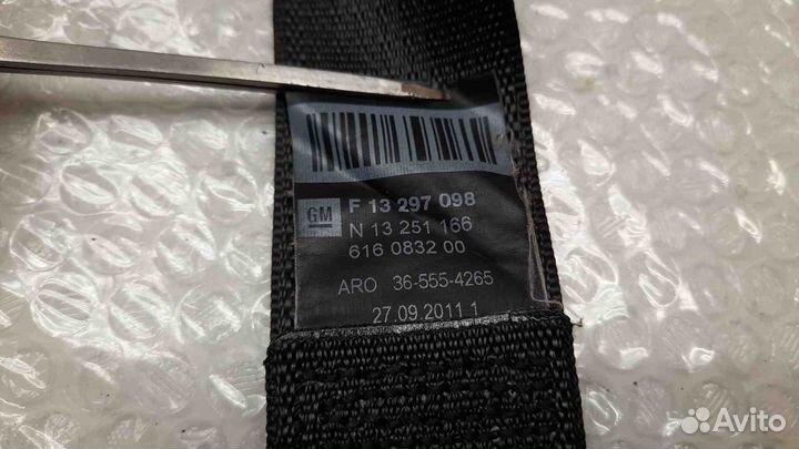 Ремень безопасности передний правый Opel Astra J 2