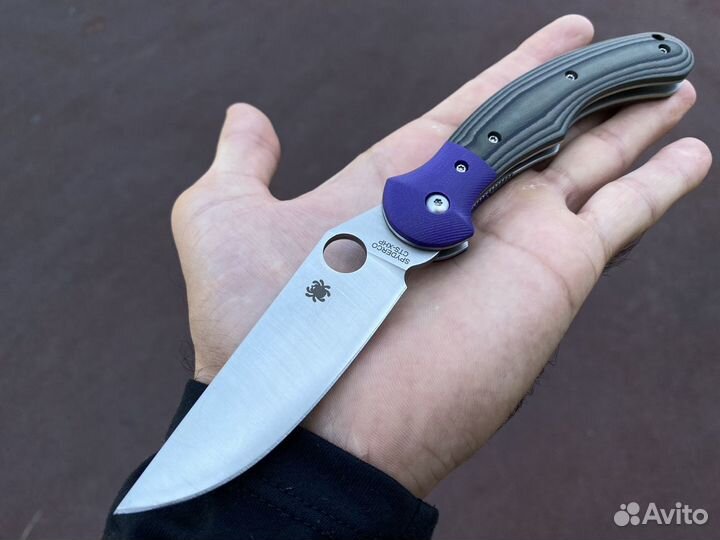 Нож spyderco blue