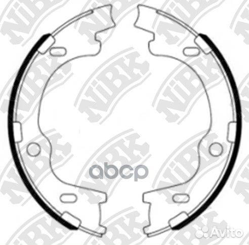 Колодки тормозные барабанные KIA sportage 2.0 2