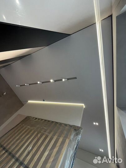 Натяжные потолки с трендовым освещением